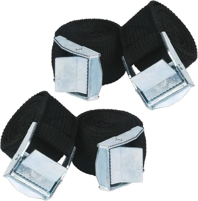 Spanriemen Set (4 stuks) - 5 m x 2,5 cm Ratel Pees voor Bevestiging van Bagage en Vracht