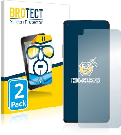 BROTECT - Screenprotector voor OnePlus 8T - Folie Beschermfolie transparant 2 Stuks