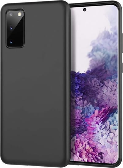 Zwart Hoesje Geschikt Voor Samsung Galaxy S20 - Zwarte Siliconen hoesje - TPU Back Cover Hoes - Zwart