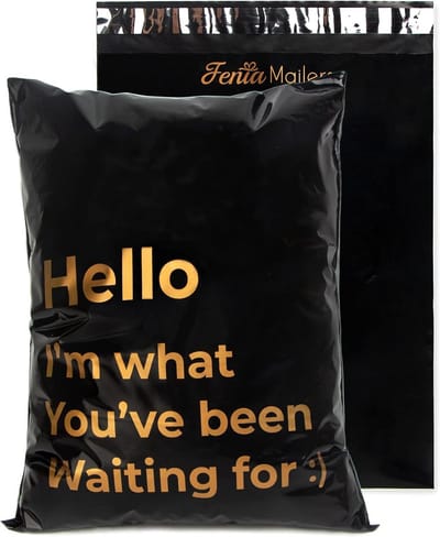 Poly Mailers 10x13 inch Verzendzakken Self Seal voor Kleding - Zwarte Poly Verzend Enveloppen voor Bedrijven