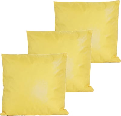Anna's collection buitenkussens - 3x - geel - 60 x 60 cm - binnen/buiten