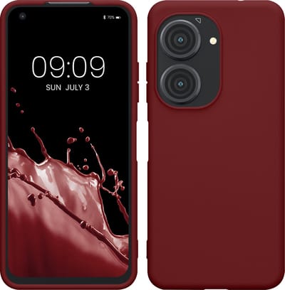 kwmobile telefoonhoesje geschikt voor ASUS Zenfone 10 / Zenfone 9 - Hoesje voor smartphone - Back cover in bordeaux-violet