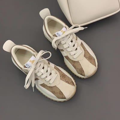 Echt Leer Forrest Gump Schoenen Dames Lente Nieuw Dikke zool Verhoogd Smalle Taille Casual Sport Papa Schoenen 39 gray