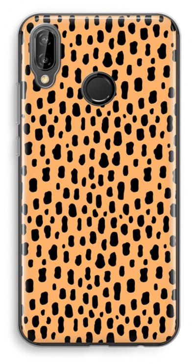 Case Company® - Hoesje geschikt voor Huawei P20 Lite hoesje - Panter - Soft Cover Telefoonhoesje - Bescherming aan alle Kanten en Schermrand