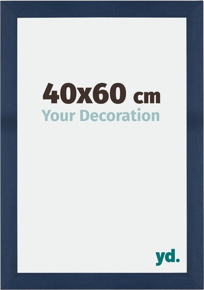 Your Decoration - Fotolijst 40x60 cm - MDF - Donkerblauw Geveegd - Mura