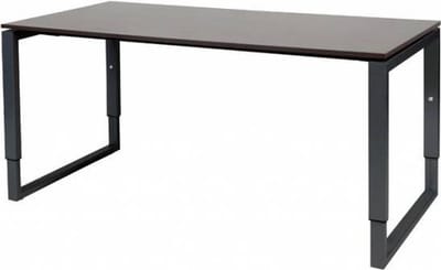 Verstelbaar Bureau - Plus 160x80 logan - zwart frame