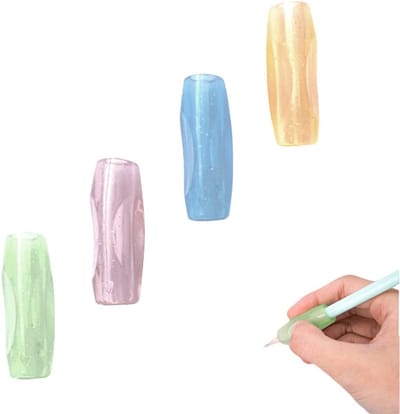Dailygoody - Potloodgrepen - Schrijfhulp voor kinderen - Comfortabele grip - 4 stuks - Siliconen potloodhouder - Ideaal voor langdurig gebruik - Gesch