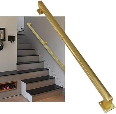 Metalen Trapbalusters - Smeedijzeren Reling - Veilige Trappen - Verstelbare Lengtes - 34 m - Goud