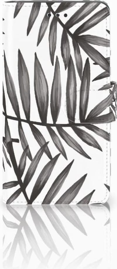 Nokia 7 Hoesje Leaves Grey