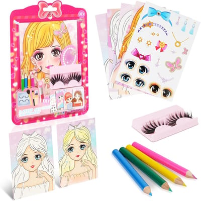 Aquarel Schilderboek en Make-up Knutselset voor Kinderen