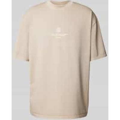 Oversized T-shirt met labelprint, model 'BAYLOR'
