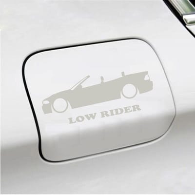 Bumpersticker - Low Rider - 7 X 18 - Zilver