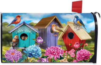 Magnetische Brievenbushoes Met Kleurrijke Vogel- en Lentethema Decoratie