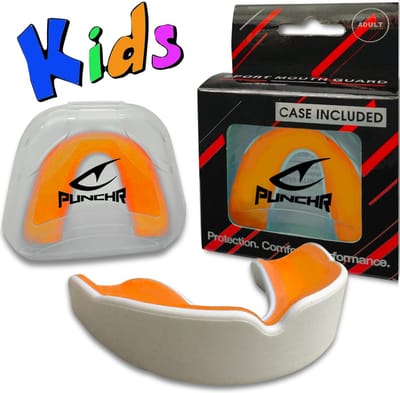 PunchR™ Pro Gel-Fit Gebitsbeschermer MG-008 Kids Wit Oranje