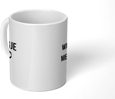 Mok - 275 ML - Koffiebeker geschenk - Mokken - Koffiemok - Koffietassen - Koffietas - Theemok - Theemokken groot - Thee tas - Cadeau Meter en Peter - Quote - Spreuken - Strikje - Wil jij mijn meter zijn - Peettante vragen - Metekind - Petekind
