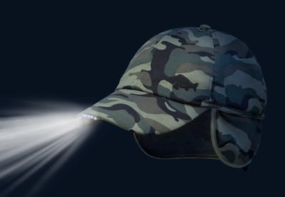 Winter Fleece Oorflappen Carp Cap LED Verlichting Gevoerde Viscap Jachtcap Wintercap Jacht Jachtpet