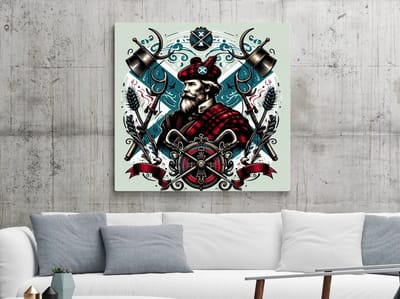 Kunstprint | Wanddecoratie | Dibond | 100 × 100 cm