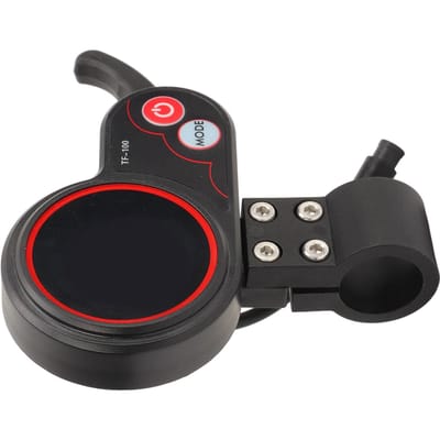 Panneau d'affichage pour scooter électrique, écran LCD étanche à 6 broches, panneau de commande pour scooter électrique black