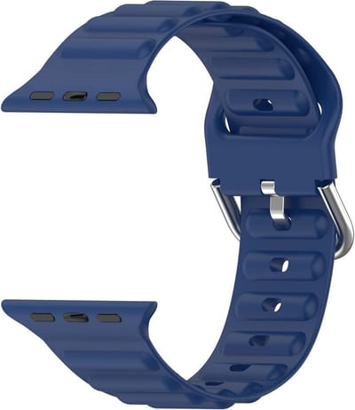 Zachte Siliconen Sportband voor Apple Watch 38mm tot 49mm, Vervangband voor Mannen en Vrouwen, Geschikt voor iWatch SE en Series 1 tot 8