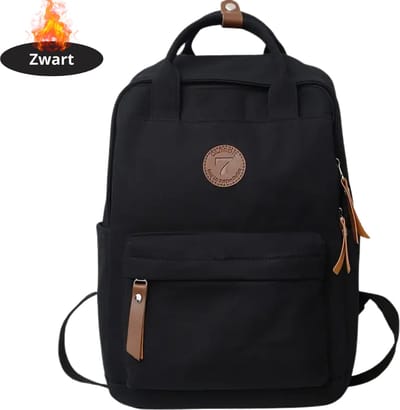 Livano Rugzak - Dames - Heren - Meisje - Jongens - Backpack - Schooltas - Laptoptas - Zwart
