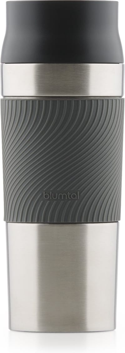Blumtal Thermosbeker Classic - Lekvrij, BPA-Vrij en Vaatwasserbestendig - Hoge Kwaliteit Thermosfles met Quick-Press Sluiting - Travel Mug 350 ml - Antraciet