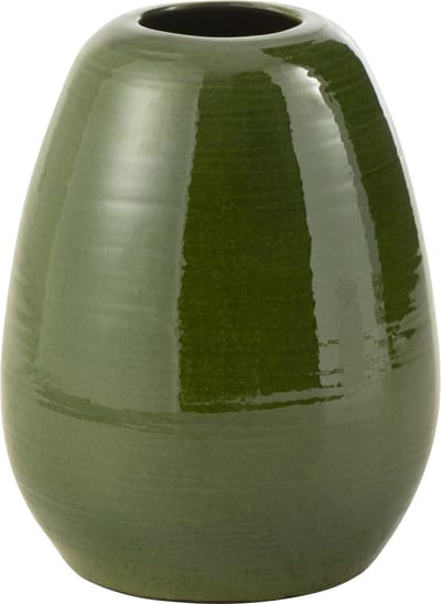 J-Line vaas Lola - porselein - groen - small - 30 cm hoog
