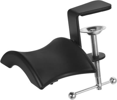 Koptelefoonhouder Bureau - Hoofdtelefoonstandaard - Bureau Organisatie - Ruimtebesparend Klemontwerp - 12.5 cm - Zwart