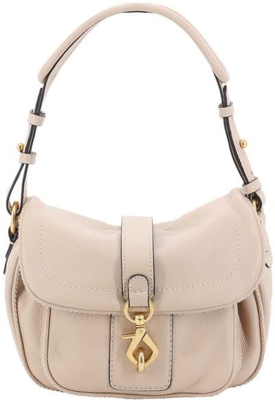 abro Schoudertas Leather Dalia Star Saddle Shoulderbag Natural Beige