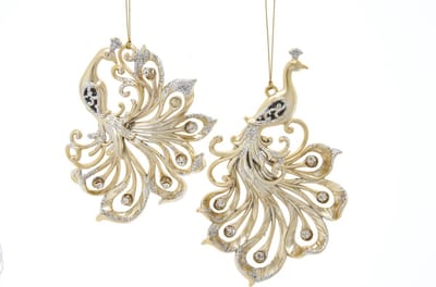 Gold kunststof h16 cm Ornament kerstbal Kurt S. Adler