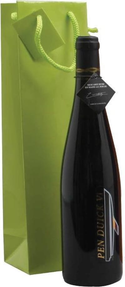 20 stuks Luxezak groen Cadeauverpakking 1 wijnfles