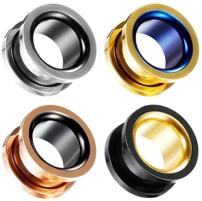 Cosensi - Oordopjes Roestvrij Staal - Unisex Oorplugs - Mooie Geschenkdoos - Meerdere Maten - Hoogwaardige Kwaliteit - Geschikt voor Iedereen