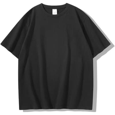 Puur Katoen Rond Hals Kortmouw T-shirt Effen Kleur Blanco Shirt 3XL