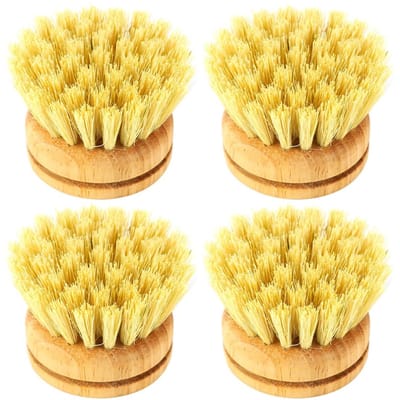 Dailygoods- Afwasborstel Hout - 4 Stuks - Keukenborstel - Vaatborstel