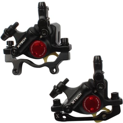 Fiets Hydraulische Schijfrem Voor Achter Remklauwen Fietsen MTB Vouwfiets Front & Rear caliper zwart