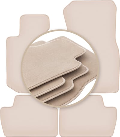 PREMIUM beige vloermatten voor: BMW 2 G42 Coupé 2021-2022
