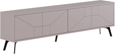 Hocus Picus TV Meubel 4 Deuren - Licht Mokka - 180x30x50 cm