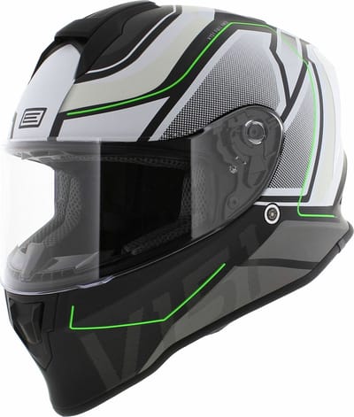 Origine Dinamo integraalhelm Galaxi mat zwart wit groen - Maat XS