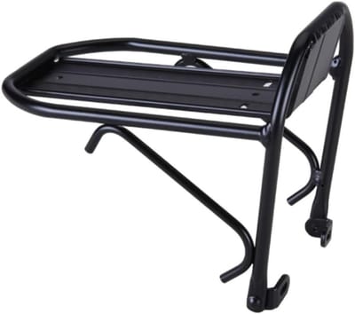 Fiets Bagagedrager - Voorrek Fiets - Vervoer Boodschappen - Duurzaam Aluminium - 24 x 22 x 22 cm - Zwart