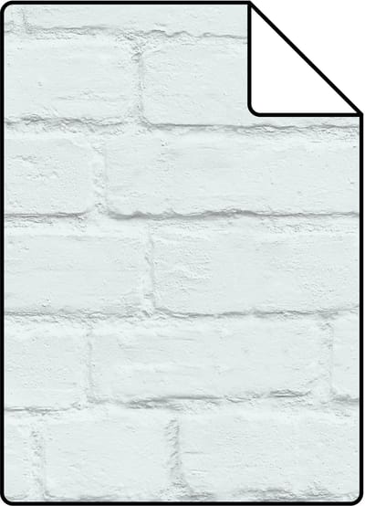 Proefstaal Origin Wallcoverings behang bakstenen mintgroen - 26,5 x 21 cm - 347487-S