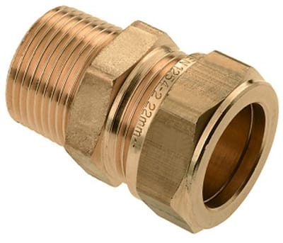Bonfix messing knelfitting puntstuk 42mm x 1 1/2inch FxR