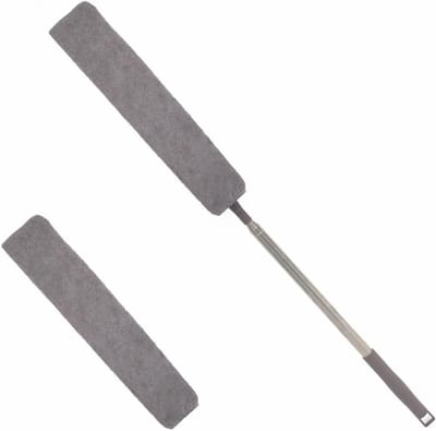 Gap Stofreiniger - Onder Meubel Stoffer - Diep Reinigen - Intrekbare Paal - 32-100 inch - Grijs