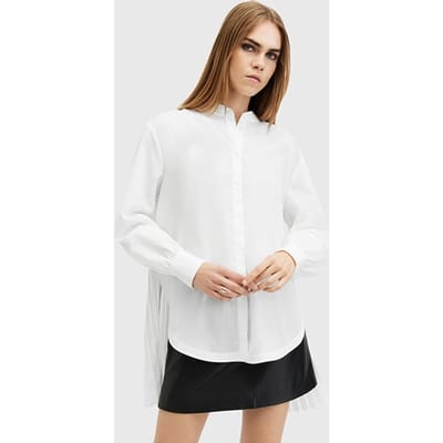 AllSaints Percy Shirt White Maat: 8 | Overhemden Outlet | Dames | Wit