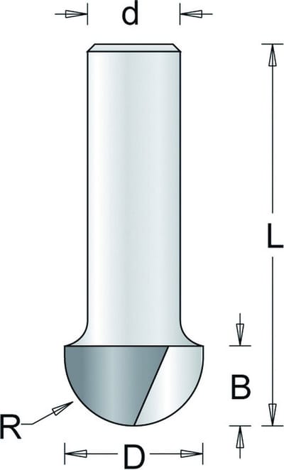 HM Amaxx Holprofielfrees R=6,3 d=6 614-6