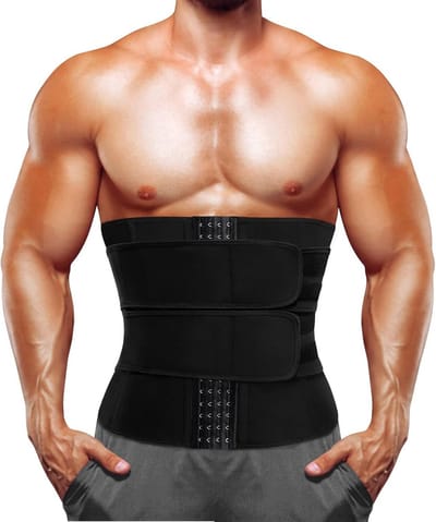 Verstelbare Sauna Riem voor Heren - Taille Trimmer & Rugondersteuning voor Fitness