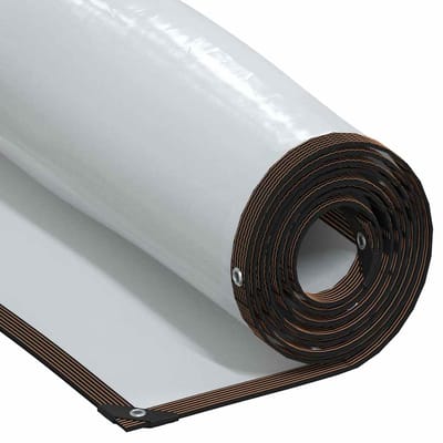 vidaXL - Doorzichtig - zeildoek - met - zeilringen - 6x12 - m - polyethyleen