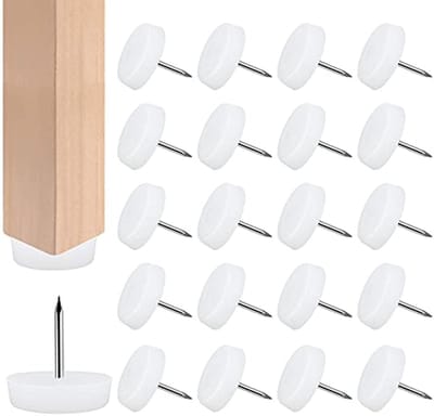 50 stuks stoelpootbeschermers 19 mm - Kunststof meubels bescherming voor harde vloeren