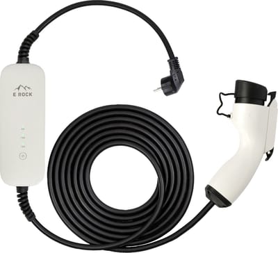 EROCK Mobiele Lader Wit Type 1 naar Schuko - Memory functie