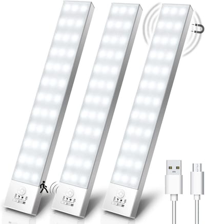 Led Kastverlichting zonder Boren met Bewegingssensor - 3 Stuks