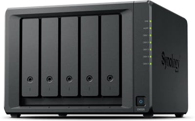 Synology DX525 disk array Desktop Zwart