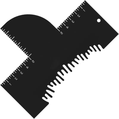 Haarlijn Shaper Card - Kapper Styling Tool - Nauwkeurig Knippen - Flexibel met Maatindicatoren - 15 x 11 cm - Transparant